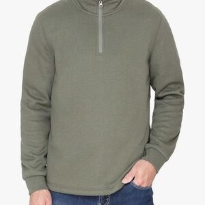 George Green Zip Up Sweater with Relaxed Fit